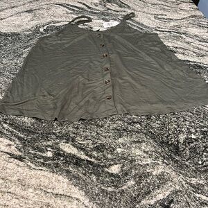 Torrid Olive Button-Front Camisole